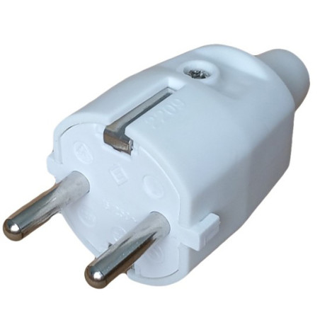stecher schuko cauciucat alb cu presetupa cauciuc odo ip20 od3110 / spn3110