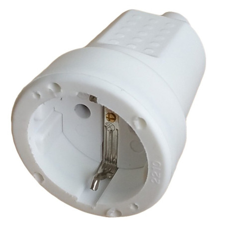 cupla schuko cauciucata alba ip20 spn3111