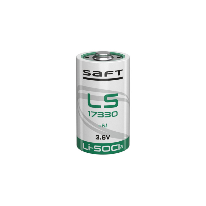baterie litiu saft 3.6v ls17330 2100mah, dimensiuni 17 x 33 mm bulk