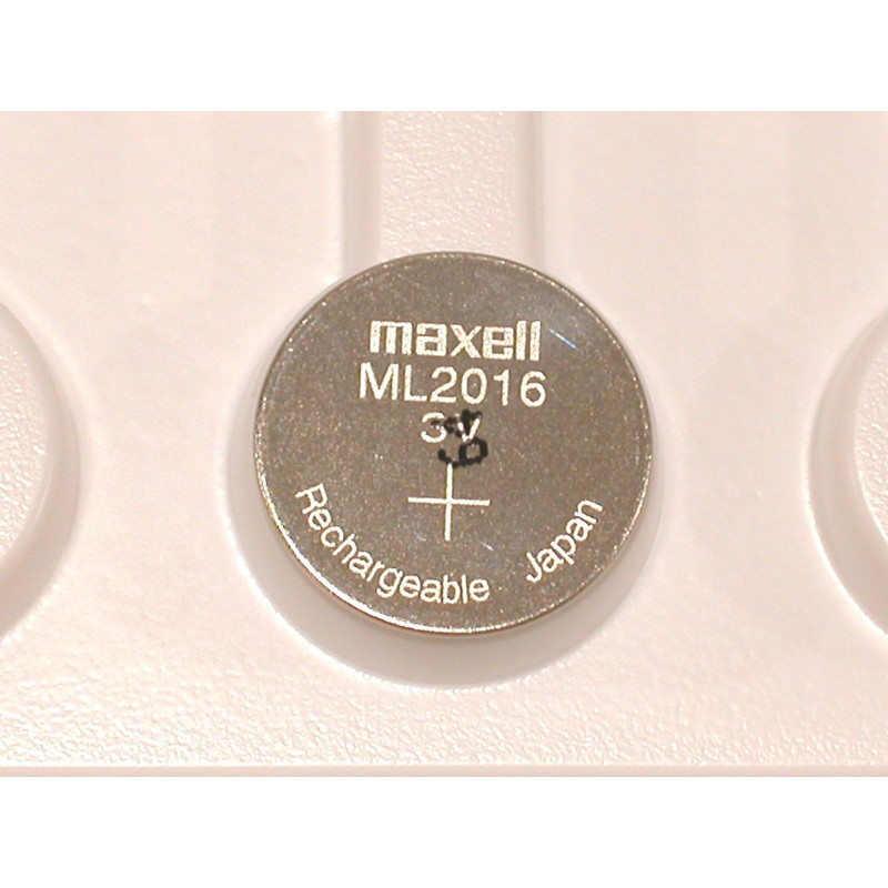 acumulator li-ion 3v ml2016 65mah, dimensiuni 20 x 1.6 mm bulk maxell acumulator li-ion 3v ml2016 65mah, dimensiuni 20 x 1.6 mm bulk maxell