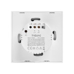 intrerupator inteligent cu touch sonoff t2 eu tx, wireless + rf 433, 2 canale, compatibil ios/android, amazon alexa/google assis