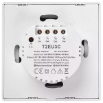 intrerupator inteligent cu touch sonoff t2 eu tx, wireless + rf 433, 3 canale, compatibil ios/android, amazon alexa/google assis