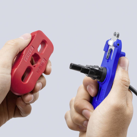 Trusa scule pentru instalatii fotovoltaice Knipex pentru conectori cu fisa MC4 / MC4 Evo 2 cu 2 piese 97 49 66 3