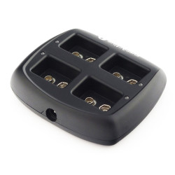 incarcator baterii reincarcabile, fara acumulatori, cu 4 canale de incarcare individuala pentru acumulatori 9v 6lr61 6lf22, ever