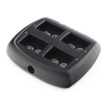 incarcator baterii reincarcabile, fara acumulatori, cu 4 canale de incarcare individuala pentru acumulatori 9v 6lr61 6lf22, ever