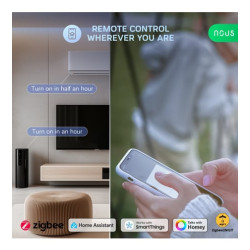 prelungitor smart nous a11z, zigbee 3.0, monitorizare consum, compatibil alexa google assistant