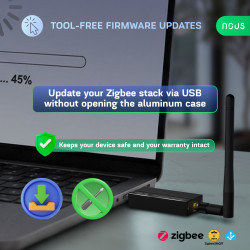 gateway universal nous e16 dongle, zigbee 3.0, home assistant, zigbee2mqtt, thread, bluetooth 5.2, zha, openhab