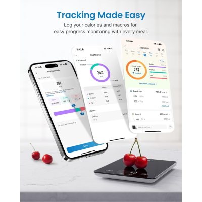 cantar smart digital nutritional de bucatarie renpho r-t001 ,   bluetooth, calorii, dieta si fitness, compatibil apple health, f