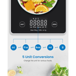cantar smart digital nutritional de bucatarie renpho r-t001 ,   bluetooth, calorii, dieta si fitness, compatibil apple health, f