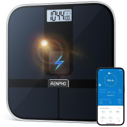 cantar smart digital renpho r-a020 ,   body composition, alimentare solara, greutate, grasime corporala, muschi, oase, bluetooth