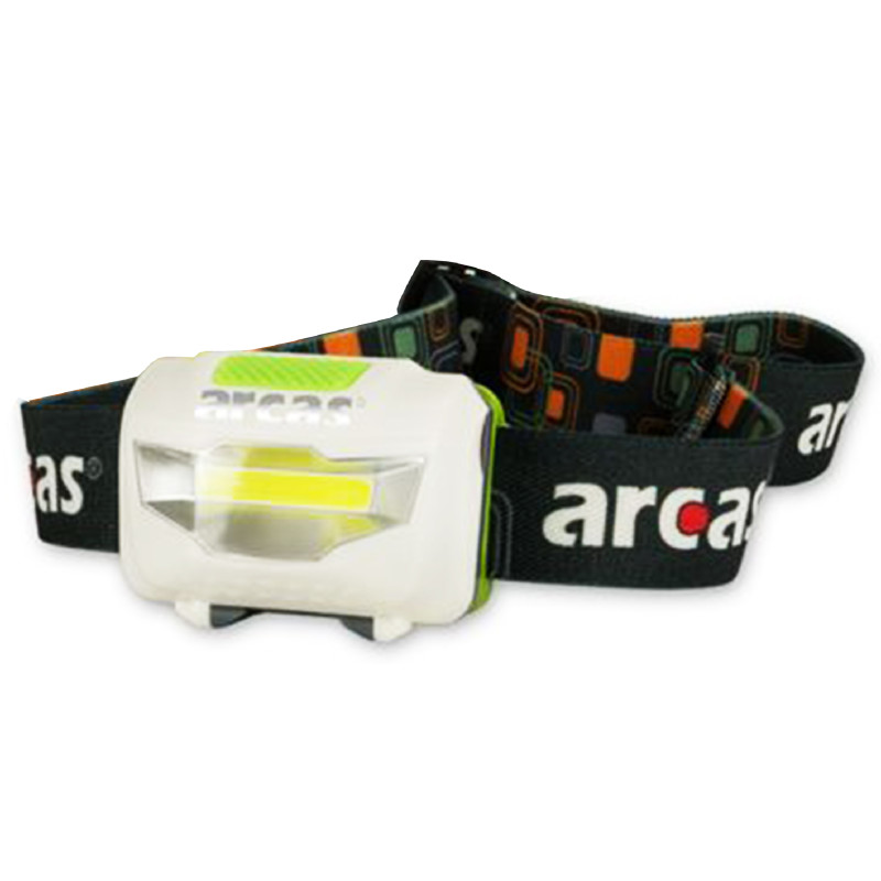 lanterna de cap cu 1 led 3w 120lm, include 3 x aaa r3, arcas