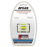 lanterna de cap cu 1 led 3w 120lm, include 3 x aaa r3, arcas