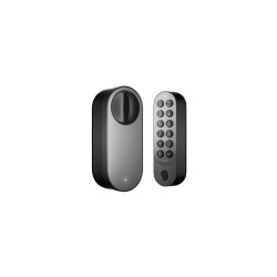 resigilat incuietoare / yala inteligenta aqara u200 kit, neagra, apple homekit