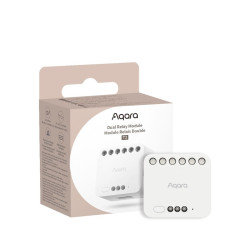 resigilat releu inteligent cu 2 canale aqara dual relay module t2, zigbee, monitorizare consum, dry contact