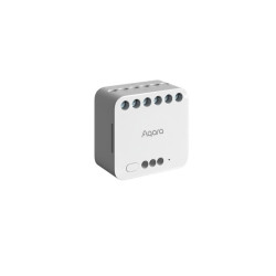 resigilat releu inteligent cu 2 canale aqara dual relay module t2, zigbee, monitorizare consum, dry contact