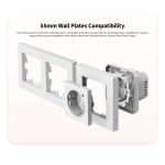resigilat priza inteligenta incastrabila aqara wall outlet h2, zigbee