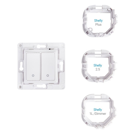 resigilat shelly wall switch 2 - alb