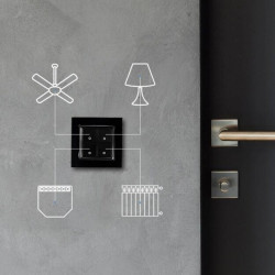 resigilat shelly wall switch 4 - negru