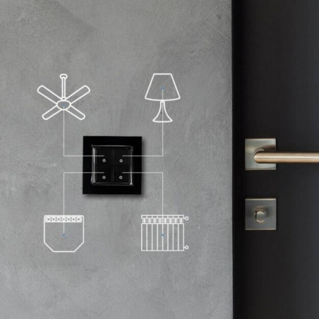 resigilat shelly wall switch 4 - negru