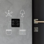 resigilat shelly wall switch 4 - negru