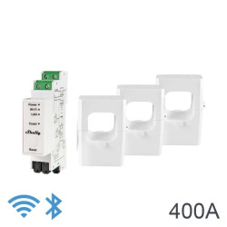 resigilat shelly pro 3em (3xclamp 400a), releu wifi 3 canale si control contactor