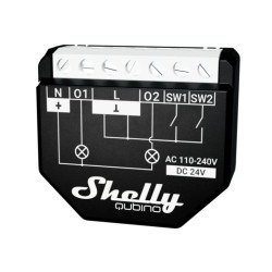 resigilat releu inteligent shelly qubino wave 2pm cu contor de putere, z-wave