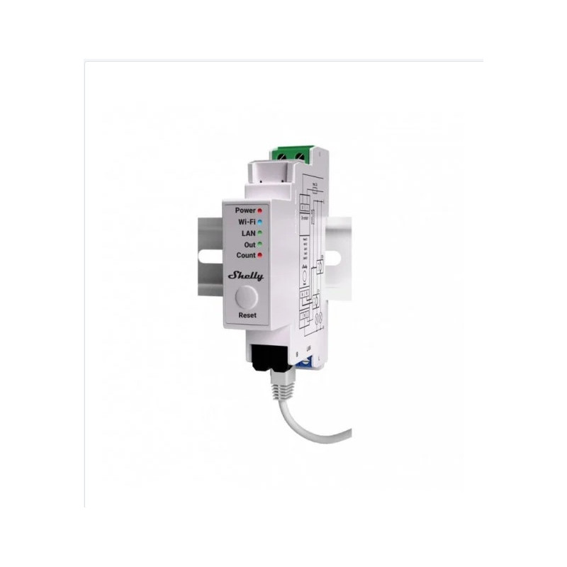 resigilat contor inteligent shelly pro em, 2x clamps 50a