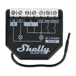 resigilat shelly quibino wave shutter - comutator pentru controlul jaluzelelor, obloanelor si a usilor automate, z-wave, 2 canal