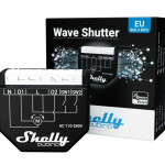 resigilat shelly quibino wave shutter - comutator pentru controlul jaluzelelor, obloanelor si a usilor automate, z-wave, 2 canal