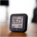 resigilat termostat shelly h&t gen3 matte black, ecran e-ink, wifi, control aplicatie