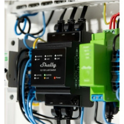 resigilat shelly lan switch, cu 5 porturi, 10/100mbps, compatibil sina din