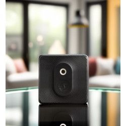 resigilat senzor de umiditate si temperatura shelly blu h&t black, pentru exterior, bluetooth