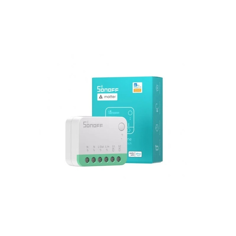 resigilat releu inteligent sonoff minir4m wi-fi, compatibil cu matter
