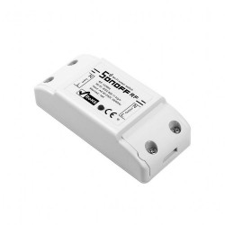 resigilat sonoff rfr2 - releu inteligent monofazat, wi-fi 2.4 ghz & radiofrecventa 433 mhz, sarcina maxima 10a (2200w), con