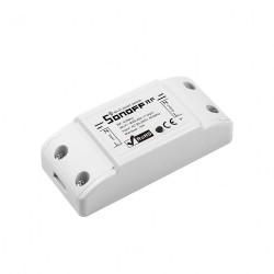 resigilat sonoff rfr2 - releu inteligent monofazat, wi-fi 2.4 ghz & radiofrecventa 433 mhz, sarcina maxima 10a (2200w), con