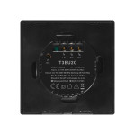 resigilat intrerupator inteligent cu touch sonoff t3 eu tx, wireless + rf 433, 2 canale, compatibil ios/android, amazon alexa/go