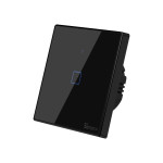resigilat intrerupator inteligent cu touch sonoff t3 eu tx, wireless + rf 433, 1 canal, compatibil ios/android, amazon alexa/goo