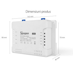 resigilat releu wireless wi-fi 4 canale sonoff 4ch r3