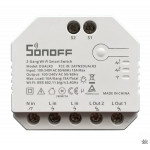 resigilat releu inteligent sonoff dual r3, wireless, 2 canale, alb