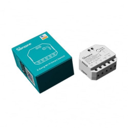 resigilat releu inteligent sonoff dual r3, wireless, 2 canale, alb