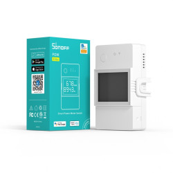 resigilat releu inteligent wifi sonoff pow elite r3 (20a) afisaj lcd