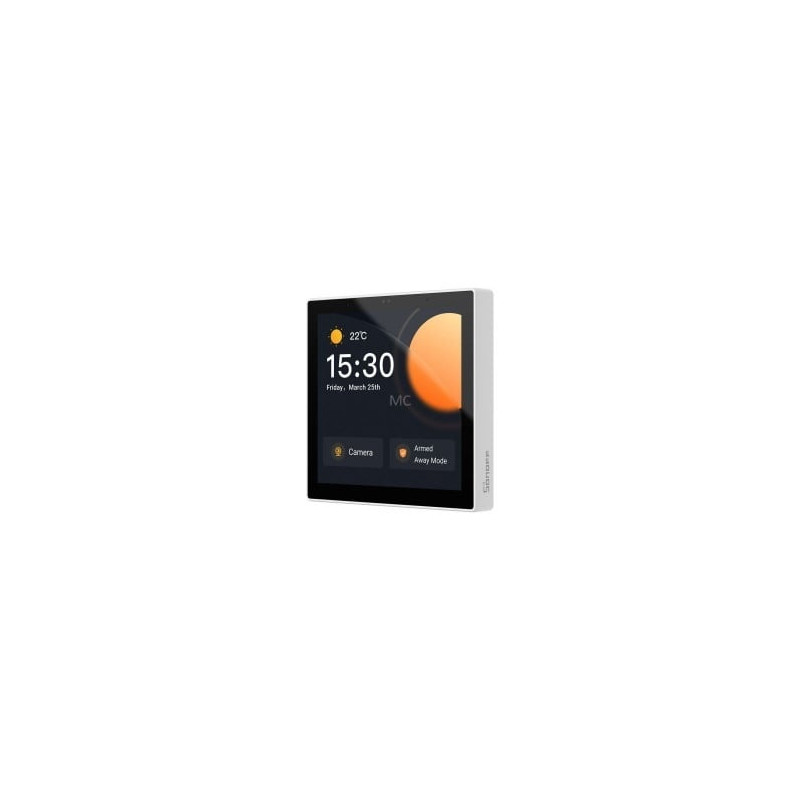 resigilat intrerupator smart cu touch si functie termostat sonoff ns panel - pro - alb