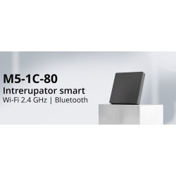 resigilat intrerupator smart simplu wifi sonoff m5-1c-80, 2.4 ghz, bluetooth, mecanic