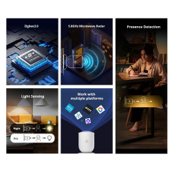 resigilat senzor de prezenta zigbee, sonoff snzb-06p, zigbee 3.0