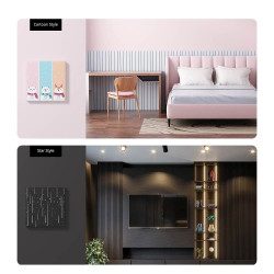 resigilat panou frontal cu design sonoff star pentru comutatorul tx ultimate t5-4c-86-star