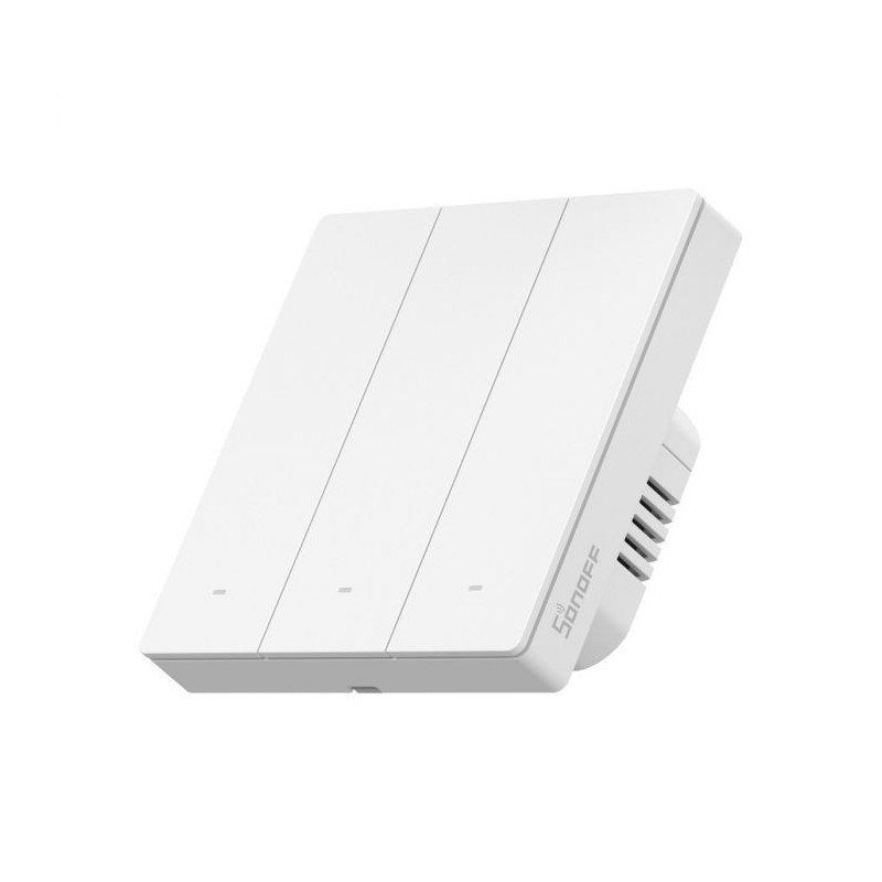 resigilat intrerupator inteligent sonoff m5-3c-86w, 3 canale, 10a, protocol matter, alb