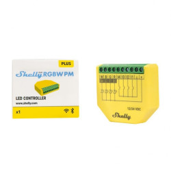 resigilat controller benzi led shelly plus rgbw pm 12/24v (wifi)