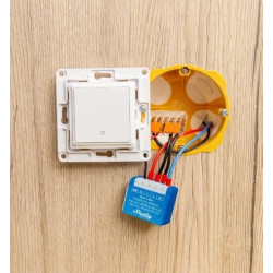 resigilat releu inteligent shelly qubino wave 1 mini, 1 canal, 8a, z-wave, contact uscat, z-wave
