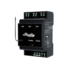 resigilat releu inteligent shelly qubino wave pro 3, 16a, 3 canale, contacte uscate, z-wave