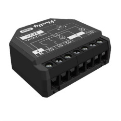resigilat releu inteligent shelly 2pm gen3, 2 canale, monitorizare consum, wifi, bluetooth, 2x10a